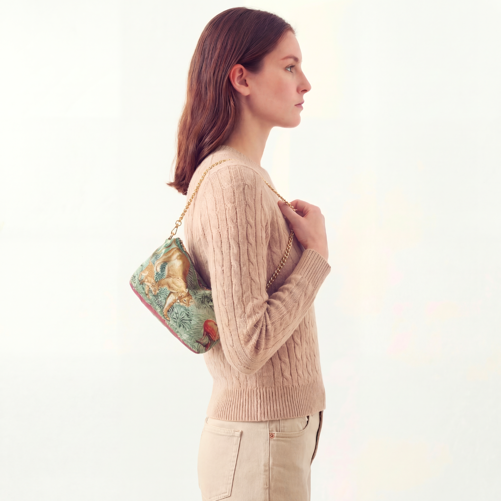 Equateur Vintage Scarf Crossbody Bag